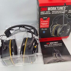 3M WorkTunes Connect‎ AM FM Hearing Protection Bluetooth 5.2 Headphones NRR 26dB